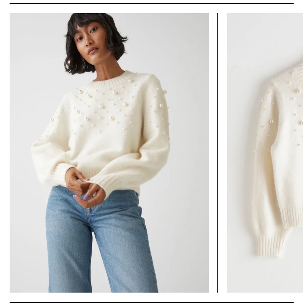 & other stories pearl sweater